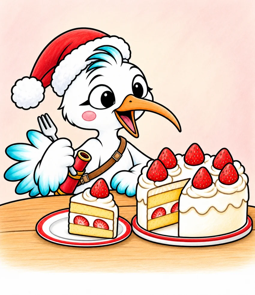Japan: Christmas Cake coloring page