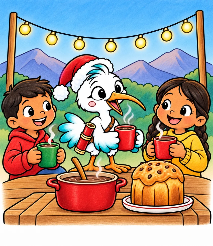 Peru: Chocolatada coloring page