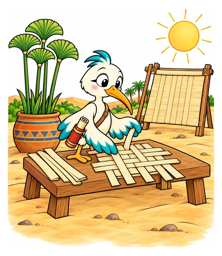 Making Papyrus coloring page