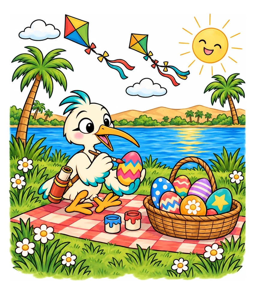 Sham El-Nessim Picnic coloring page