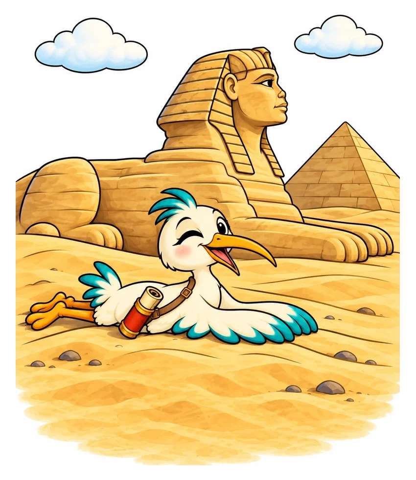 Copying the Sphinx coloring page