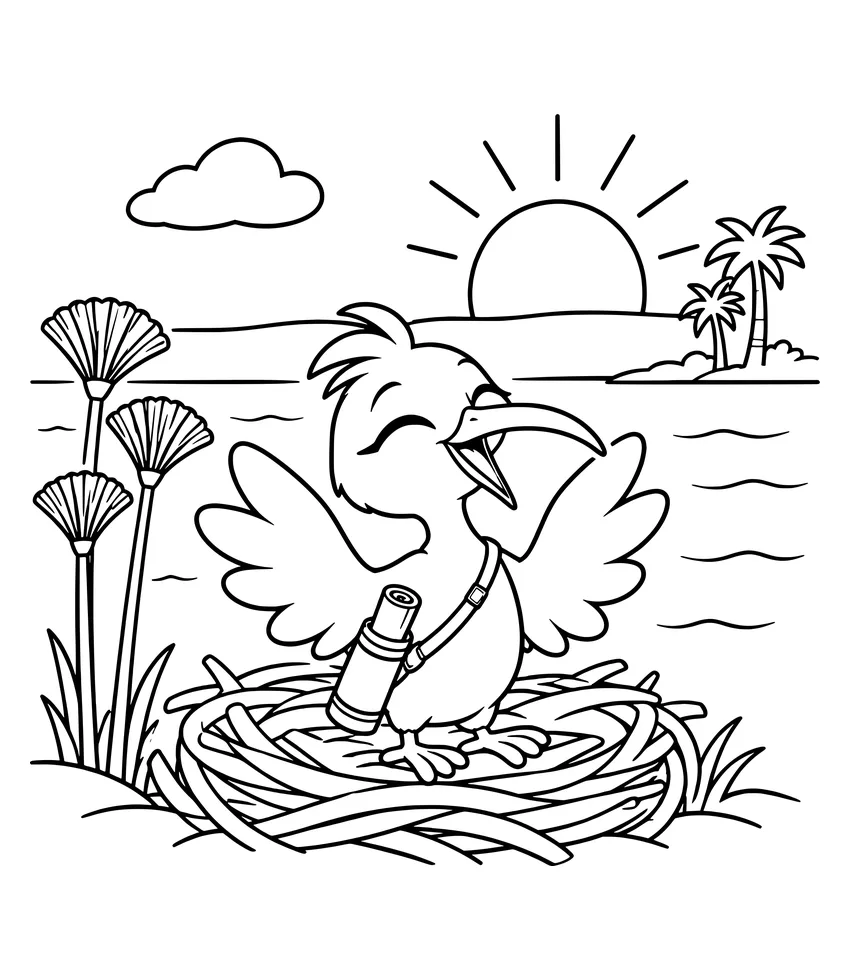 Good Morning, Nile!: Nilobi wakes up in his nest by the river where he was born.
