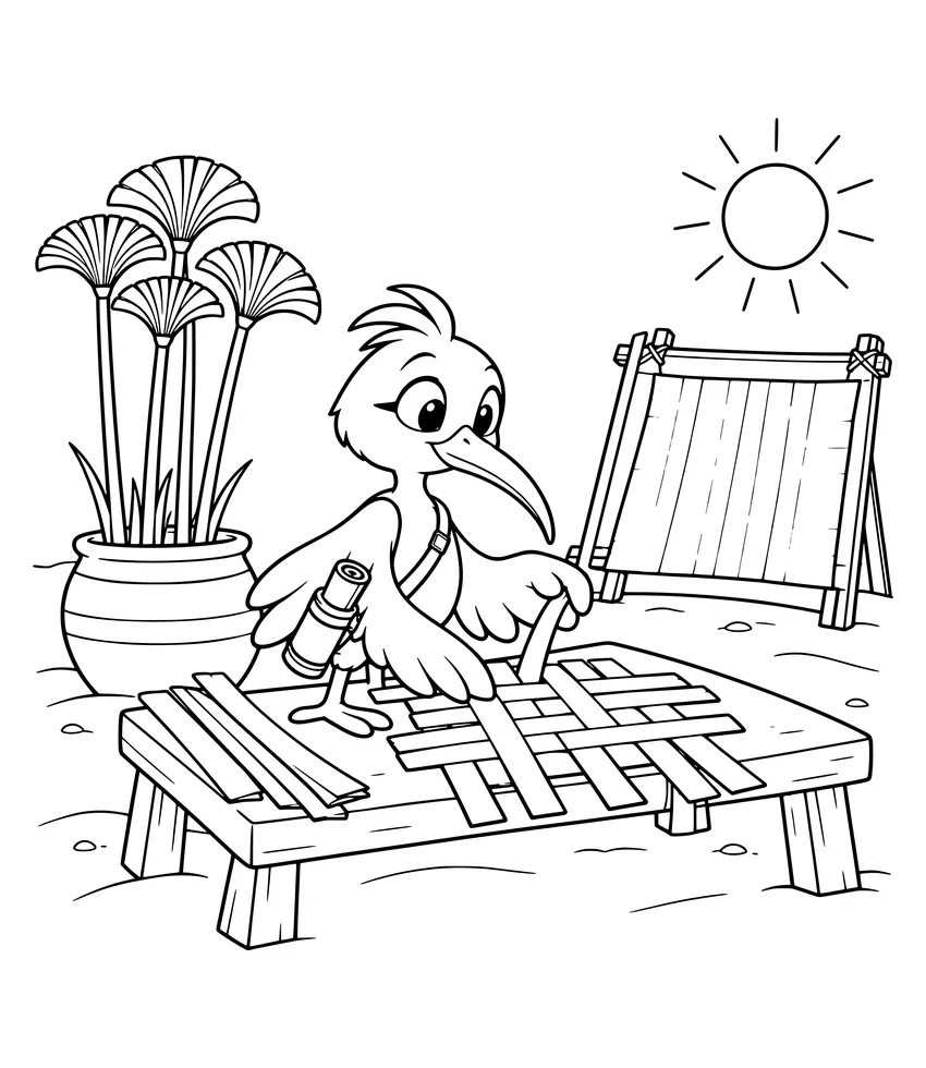 Making Papyrus: Nilobi learns how paper was made long ago.