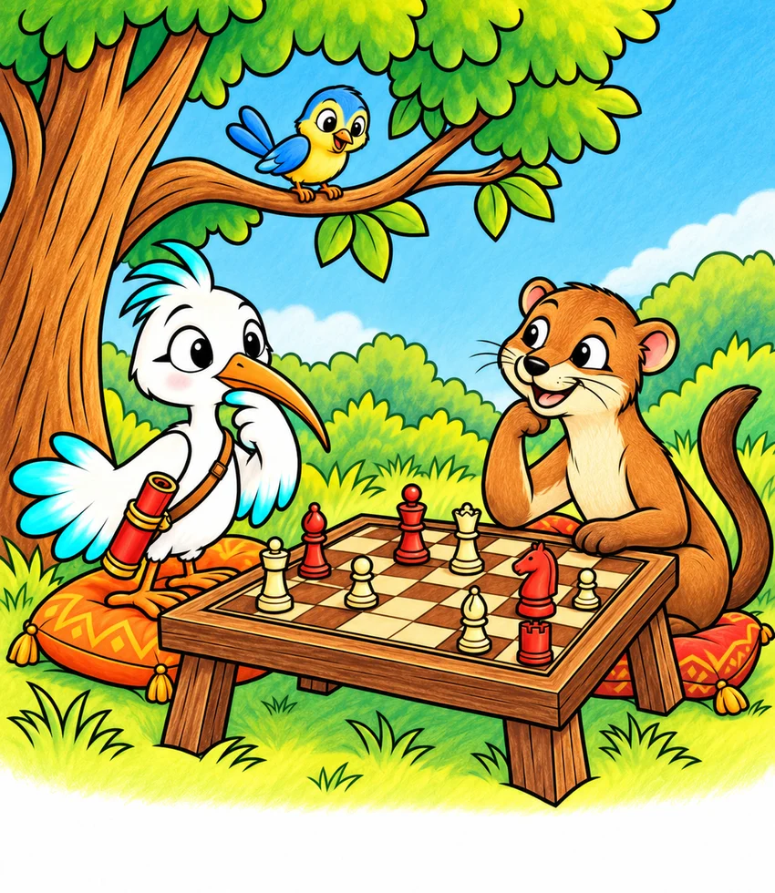 Chess Began in India coloring page