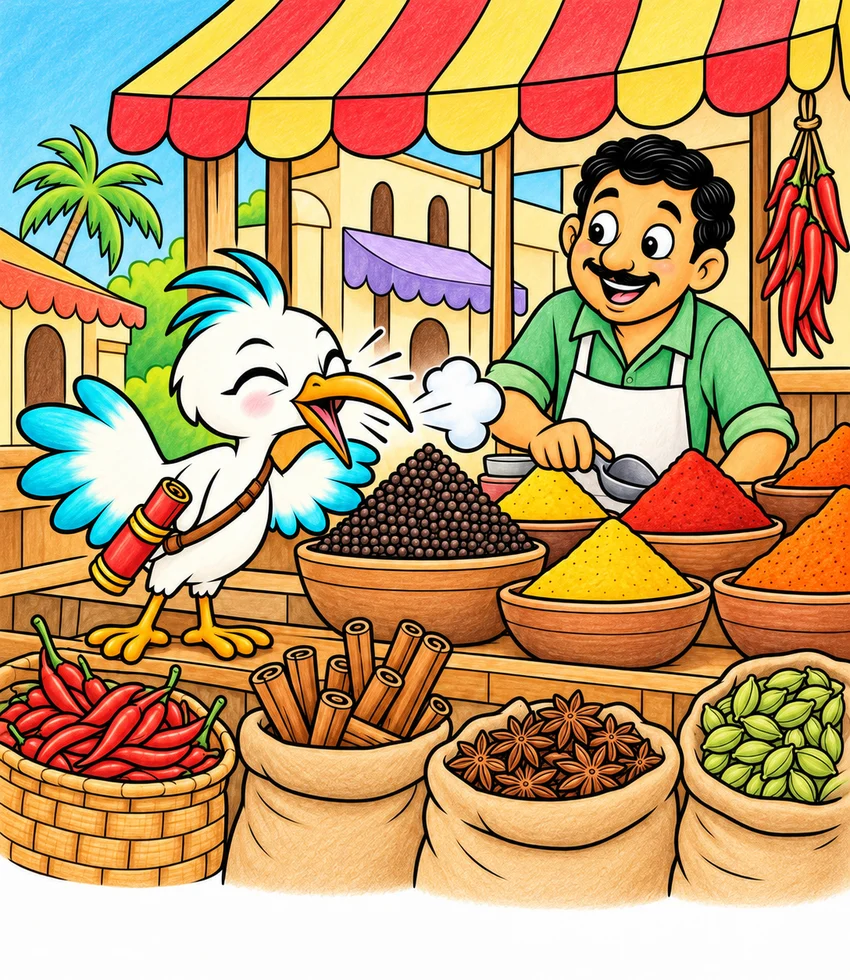 Spice Market coloring page