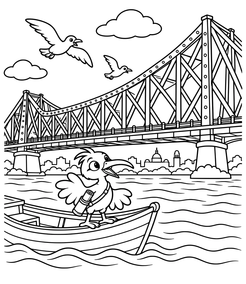 Howrah Bridge, Kolkata: Nilobi sails under the giant steel Howrah Bridge.