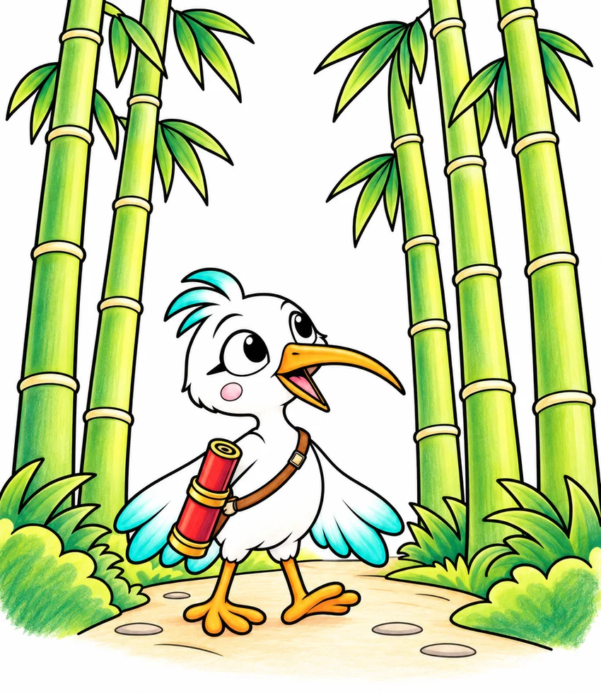 Bamboo Forest coloring page