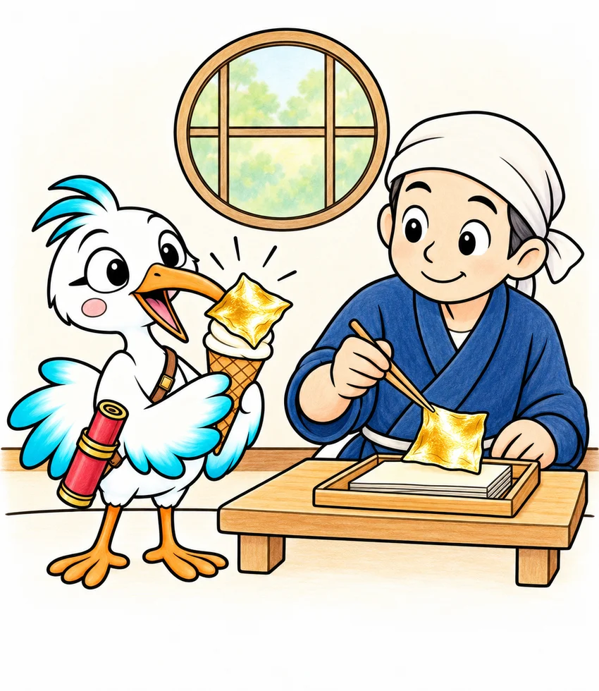 Gold Leaf, Kanazawa coloring page