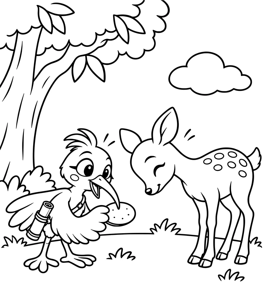 The Deer of Nara: Nilobi and a friendly deer bow to each other in Nara Park.