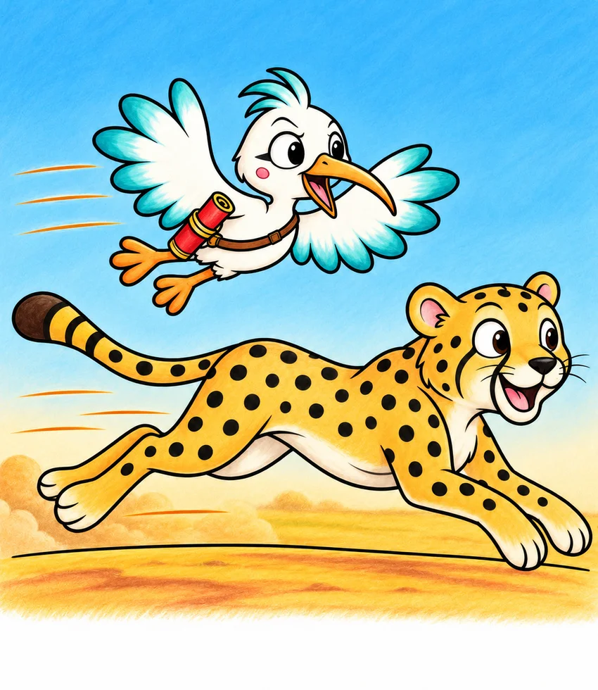 Cheetah coloring page