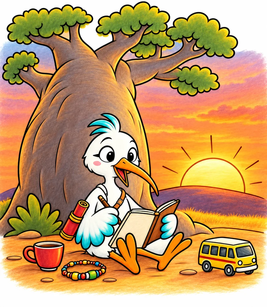 Writing the Journey coloring page